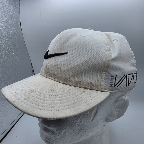 Nike True Tour Vapor Hat RZN Swoosh Dri Fit White Flex Golf Cap Outdoors Casual - Picture 1 of 9